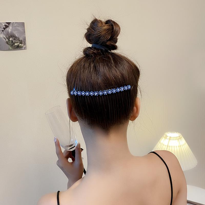 New Handmade Hair Combs Clips Tooth Plastic Hairpin Women Side Twist Comb French Floral Pearl Hairpin Girls Hair Accessories