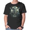 Unisex Crew Neck T-Shirt Retro Ash Graphic Short Sleeve Casual Tee