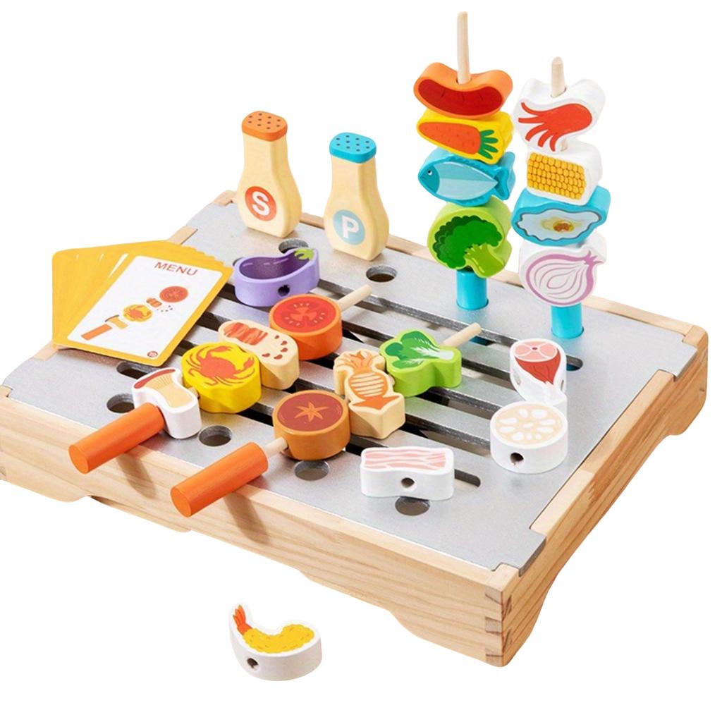 Multi Functional Simulation Kitchen, Parent Child Interactive Play House Educational Toys, Wooden Educational Toys