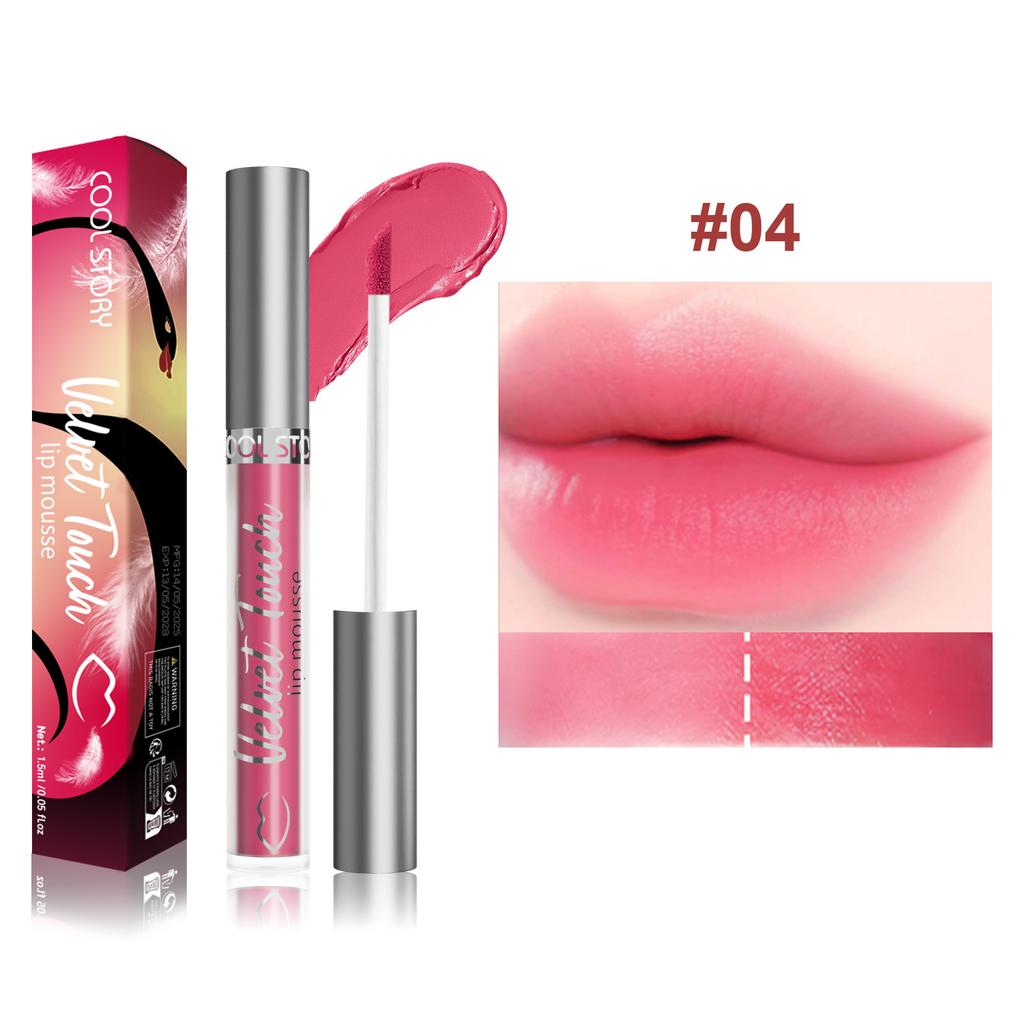 9-color Velvet Sexy Lip Gloss Refreshing and Moisturizing Lip Gloss Long-lasting Color-retaining Liquid Lipstick Waterproof Mist Lip Gloss