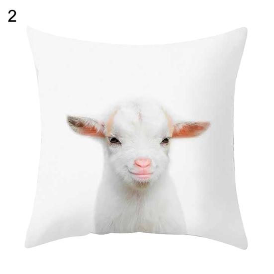 Animal Zebra Giraffe Rabbit Pillow Case Cushion Cover Sofa Bed Car Office Decor