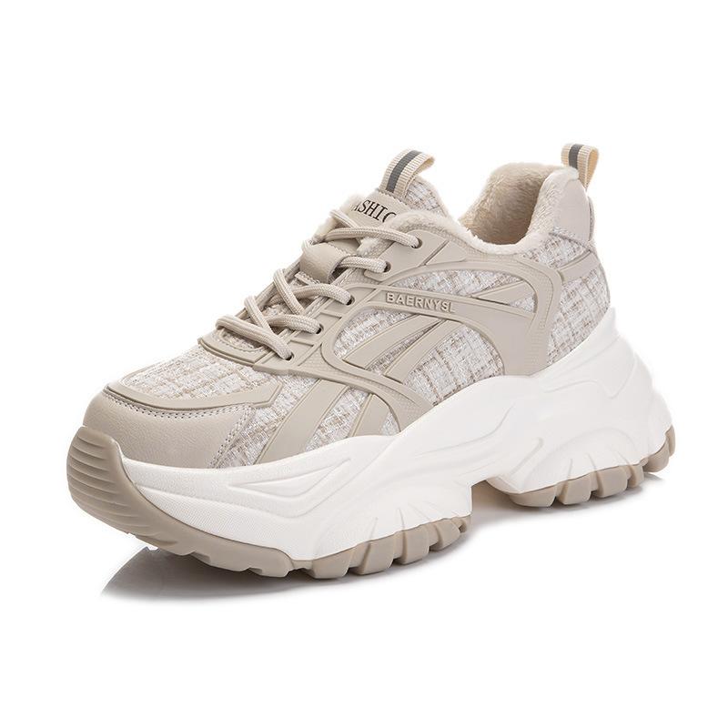 Leather Daddy Shoes 2025 Spring New Women's Thick-soled Velvet Single Shoes Casual Sports Versatile Flat-soled Women's Shoes Trend