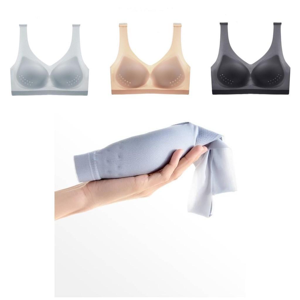 Ultra-thin Ice Silk Bra Cool And Comfortable Summer Wear For Large Chests