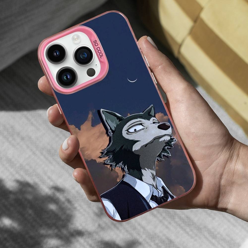 

Comics B-Beastars Cool Phone Case For iPhone 16,15,14,17,13,12,11,Mini,Pro,SE,XS,MAX Pink Matte Silicone Cover iPhone16plus