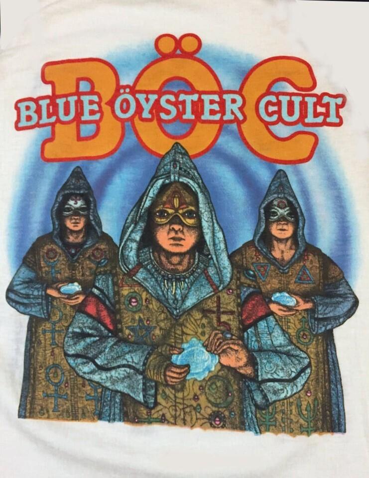 Vintage 80s BLUE OYSTER CULT Band Gift For Fans T Shirt Unisex T-Shirt XL