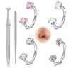 6Pcs C-shaped Nose Rings Set Hypoallergenic Lip Stud Elegant Nose Studs  Men Jewelry