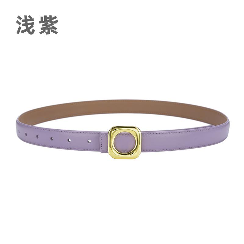 

Четыре сезона в наличии ремни женская мода универсальный модный декоративный костюм кожаный тонкий ремень квадратная пряжка кожаный ремень для джинсов в стиле Ins 105cm