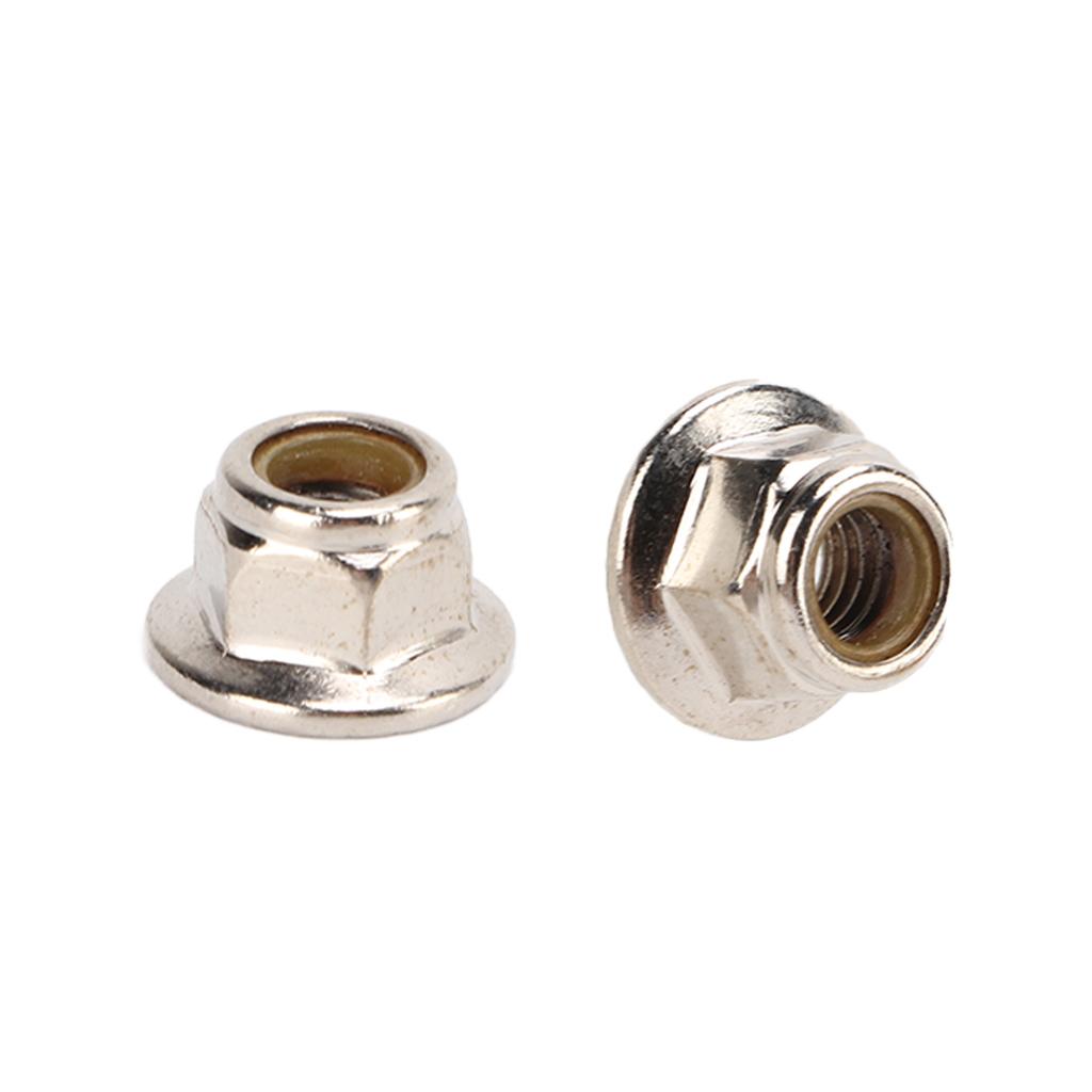 10 Pcs Lock Tire Nut Corrosion Resistant RC Model Car M5 Flange Nut Lock Tire Nut