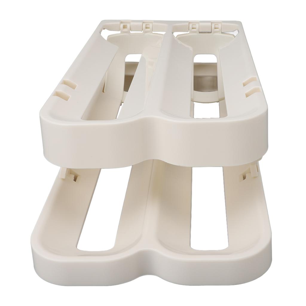 Refrigerator Eggs Dispenser Space Saving Foldable Rolling Fridge Egg Organizer for Home