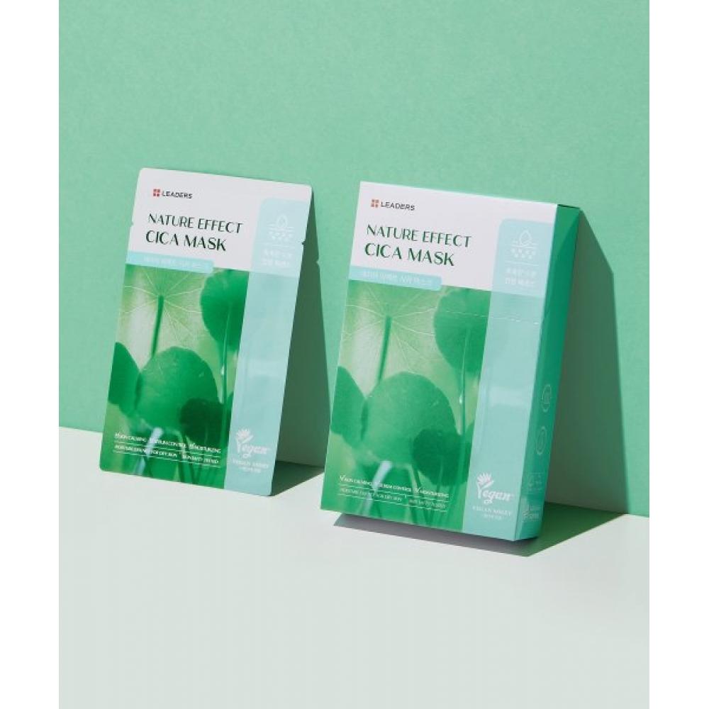 Leaders Cosmetics Nature Effect Cica Mask 10 Sheets none