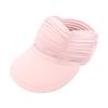 Women'S Sun Hat Women'S Uv Protection Ice-Feeling Material Large Brim Outdoor Sports Empty Top Hat