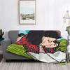 Coperta Mafalda Stampata 3D Morbido Pile di Flanella Calda Cartoni Animati Coperte Plaid per Casa Camera da Letto Divano Copriletti
