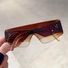 Big Frame Square Sunglasses Women Men Vintage Fashion UV400 Luxury Designer Sun Glasses One Piece Rivet Shade