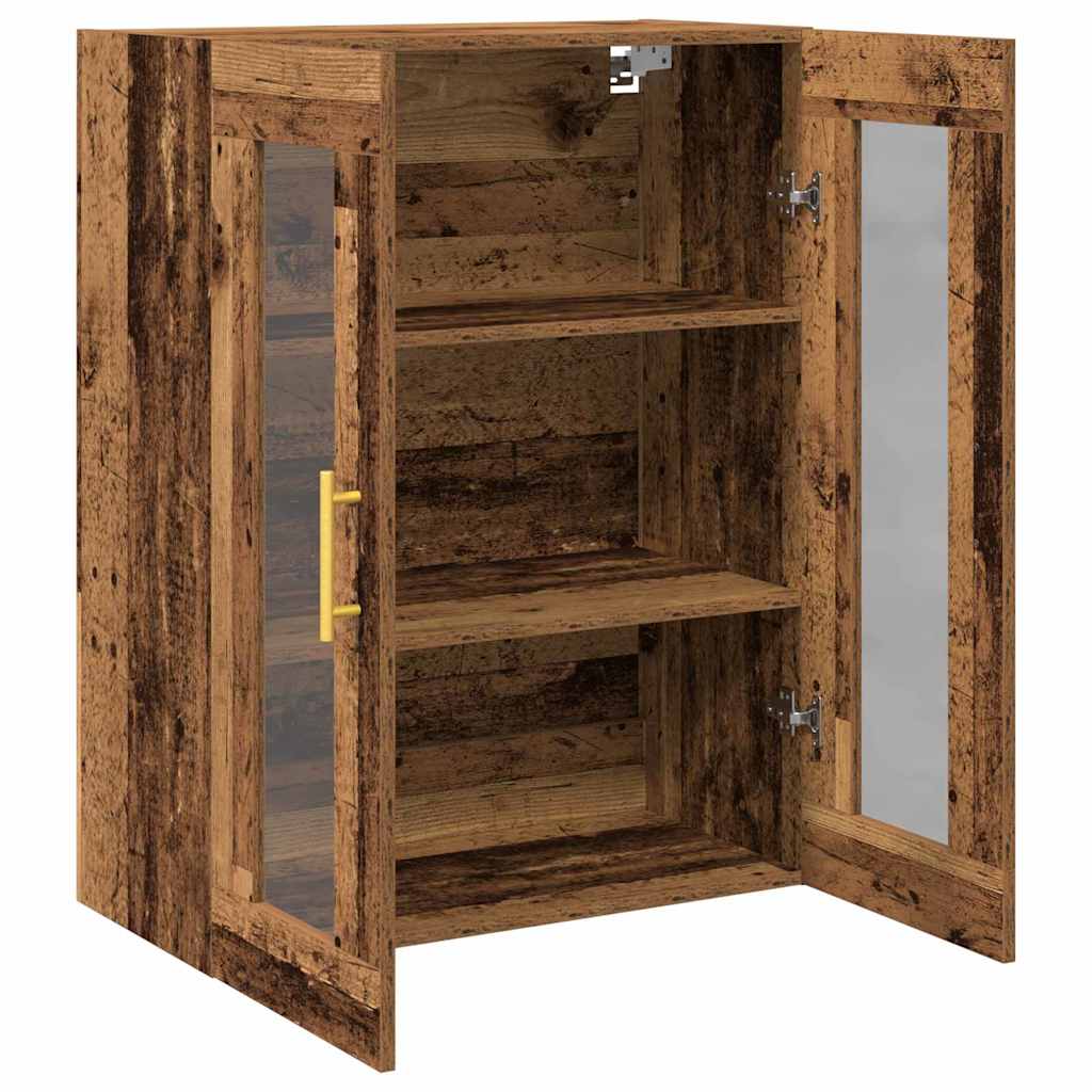 Wall Cabinet Reclaimed Wood Look 69.5 x 34 x 90 cm Engineered Wood