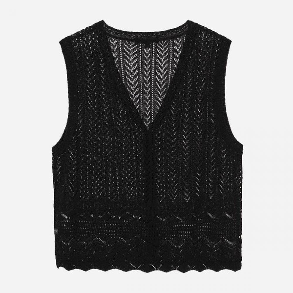 Thursday Island Unisex Crochet Knit Vest T264mvt244w