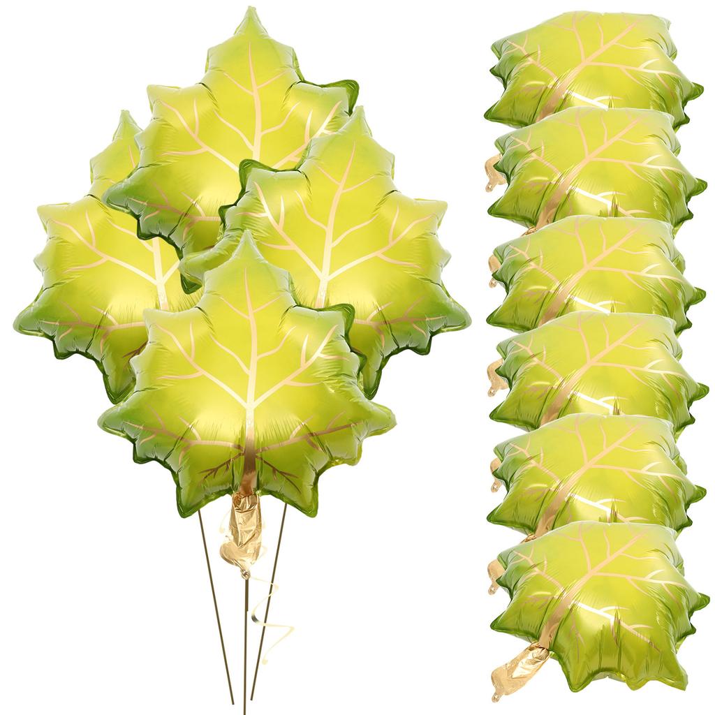10Pcs Thanksgiving Foil Maple Leaf Balloons Fall Party Decoration Autumn Festival Balloon Thanksgiving Balloon
