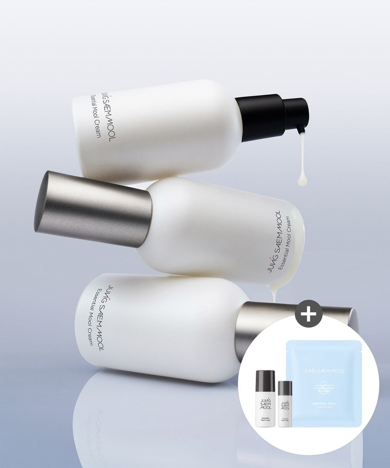Essential Water Cream 50ml (Water Toner 15ml + Water Cream 8ml + Free Prep Pads (2 sheets))