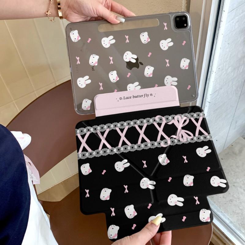 Kawaii Miffy Cartoon IPad Case With Stand Auto Sleep Pro 11 13 Air 10.9 Mini 6 7 8.3 10.2 9.7 Inch