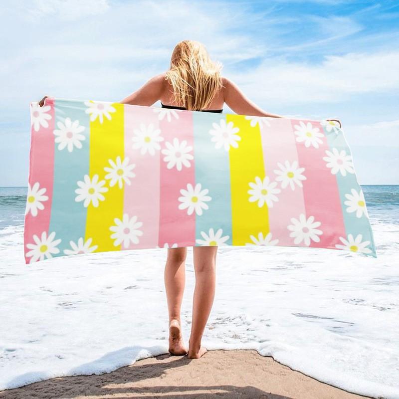 Ultra Absorbent Microfiber Beach Towel With Sea Turtle Print Quick Dry Large Size 70x140cm Pool Vacation Travel