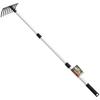 Kaneko Sogyo Lightweight Aluminum 3-Stage Telescopic 8-Prong Rake, Hanazono, 31828