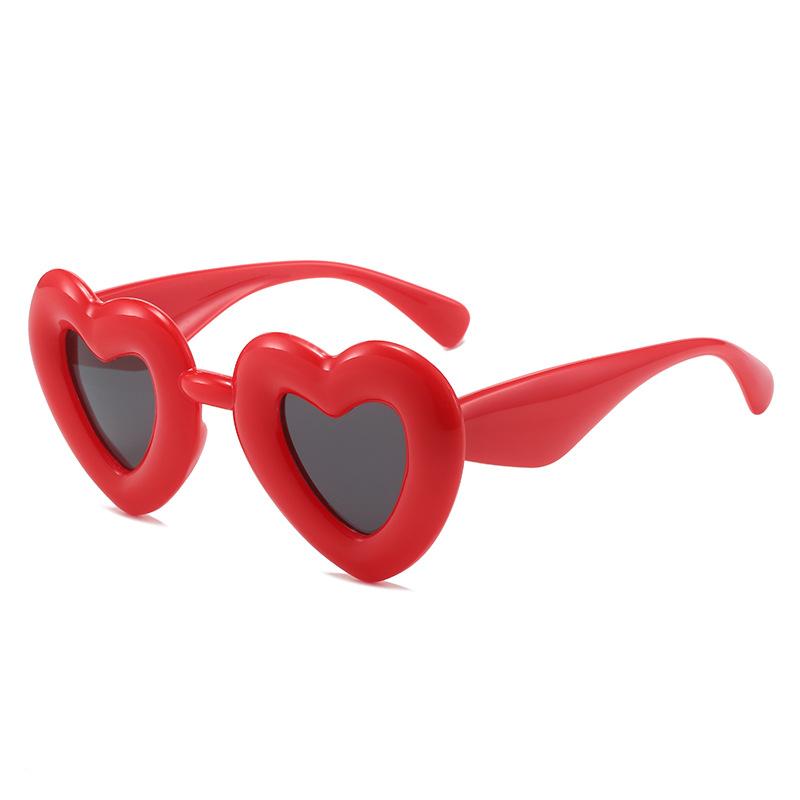Candy Inflatable Sunglasses Women'S Y2K Trend Heart Sunglasses Love Glasses Women