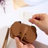 PU Leather Baby Elephant Coin Purse Women's Bag Pendant Creative Card Holder Storage Lipstick Envelope Zipper Money Bag