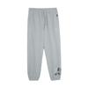 Men's Light Gray Graphic Print Jogger Pants With Drawstring Waist And Elastic Cuffs 625536-04