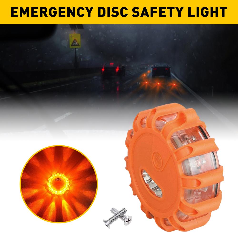 1Pcs 10 Mode Magnetic LED Strobe Warning Light Car Emergency Road Rescue Safety Flashing Lights Roadside Auto Signal Beacon Lamp