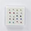 20 Teile/schachtel Frauen Blume Strass Versilbert Nase Stud Body Piercing Schmuck