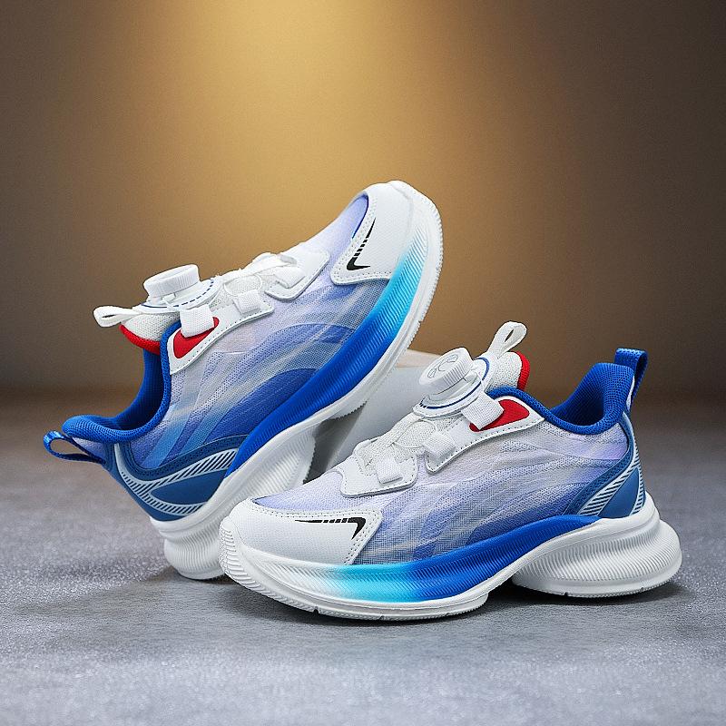 

2025 spring and summer new male and female classmates dad casual running shoes medium and older children lightweight wear-resistant rotating bu 28