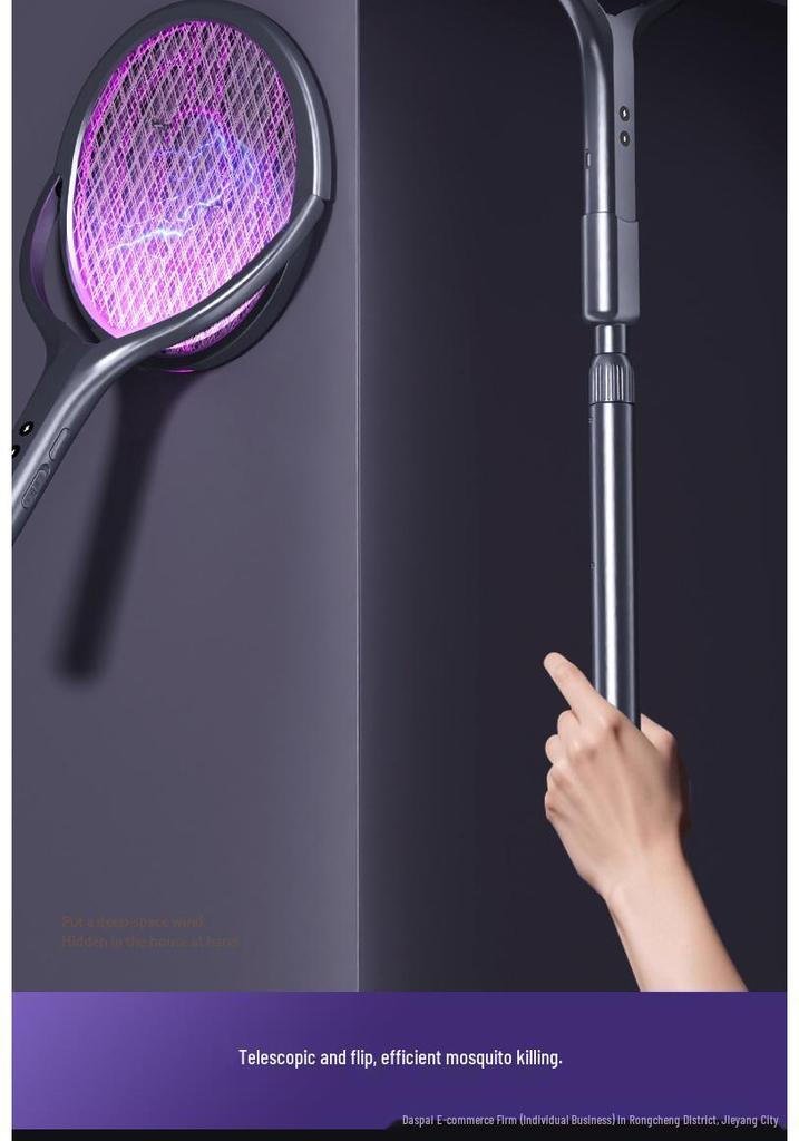2026 Retractable Purple Light Mosquito Killer: Rotatable Wall-Mount, 2-in-1 Charging Type