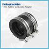 BULLSPANN 35mm ID Rubber Black Motorcycle Carburetor Adapter Inlet Intake Pipe Manifold Adapter Boot