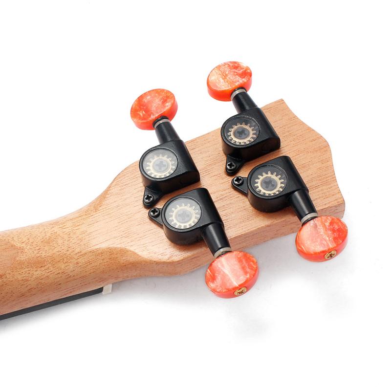 17palcová mini kapesní kytara Redwood Ukulele hudební nástroj s pouzdrem