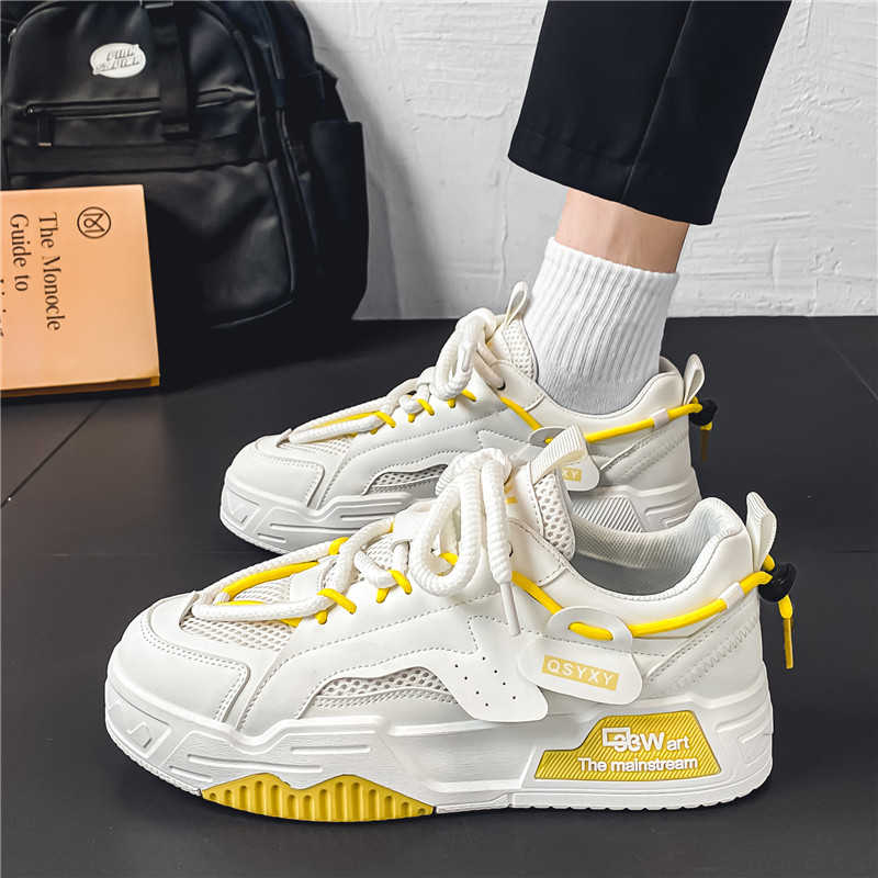 Fashion Thick Bottom PU Leather Vip Sneakers Therapeutic Men's Shoes Original Spring Sports Luxus Sapatilla High Fashion Super Sale