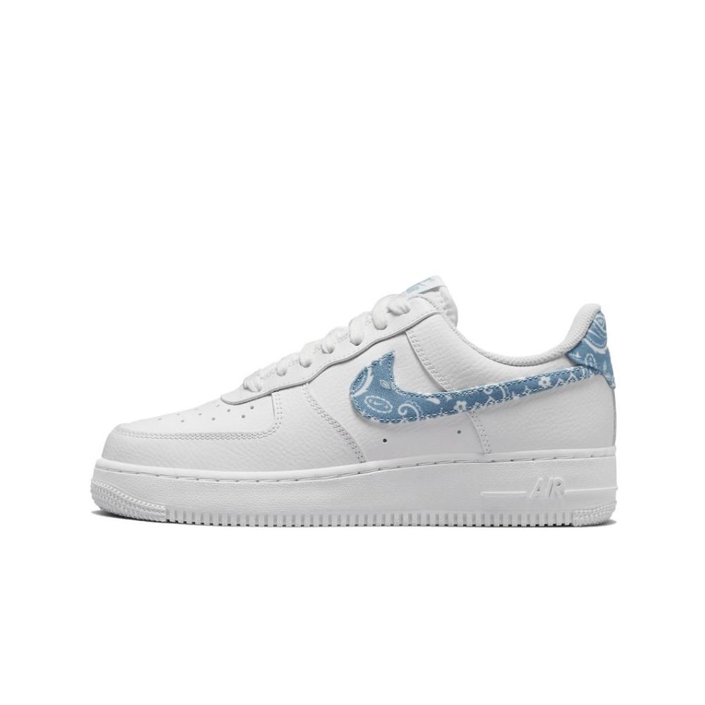 Nike Air Force 1 Low '07 Essential White Worn Blue Paisley