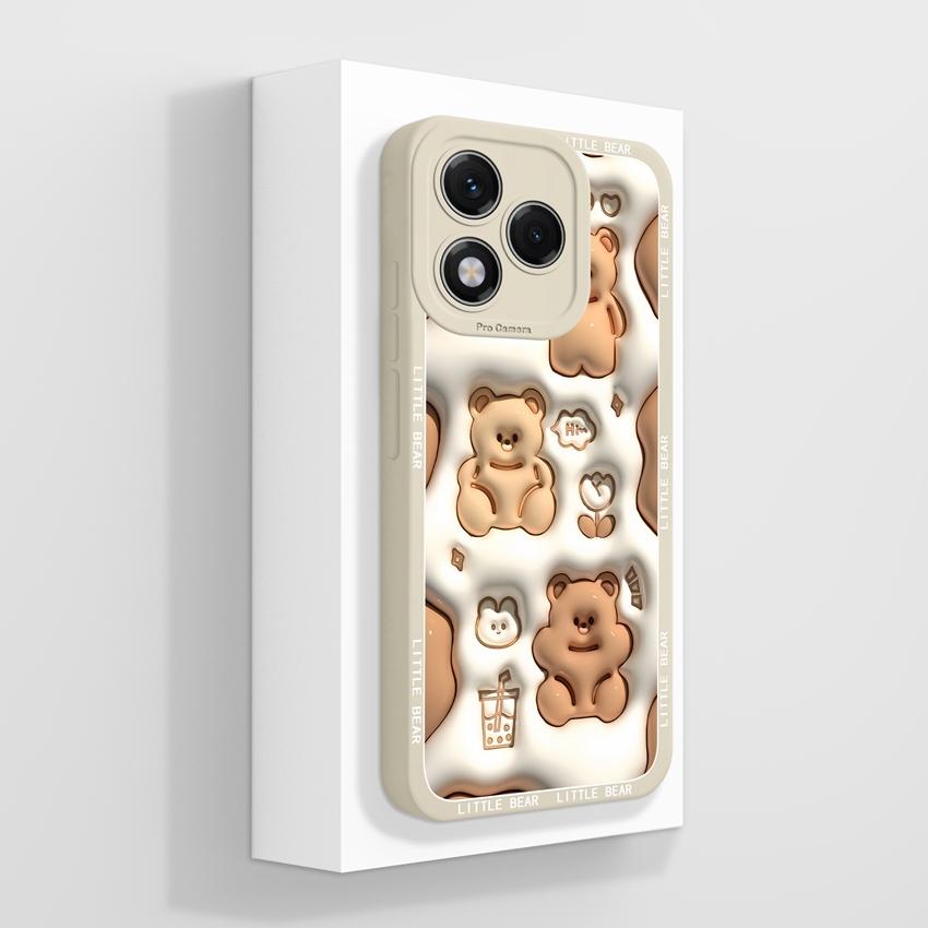 Silikonový kryt s motivem květiny pro Huawei 400 Lite X7c X8 X8c X9c Play 30 60 Plus, odolný proti pádu, s motivem květů a ochranou obrazovky proti pádu pro Huawei.