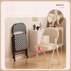Versatile Foldable Chair Sturdy Metal Build with Comfort-padded Striped Seat Space-Saving Design Ideal for Home, Office Outdoor