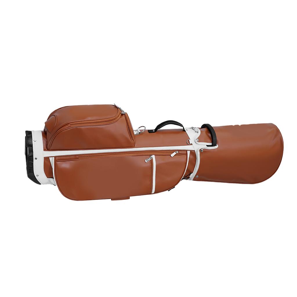 Golf Stand Bag Super Fiber Leather Stable Triangular Support Fashionable Appearance