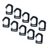10Pcs Webbing Strap Hook Bridge Buckle Snap Keychain Clip Buckles for Hiking Home