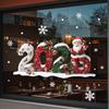 2026 Frohe Weihnachten Glasfensteraufkleber Cartoon-Designs Abziehbilder Aufkleber für Zuhause Weihnachtsdekorationen Geschenke
