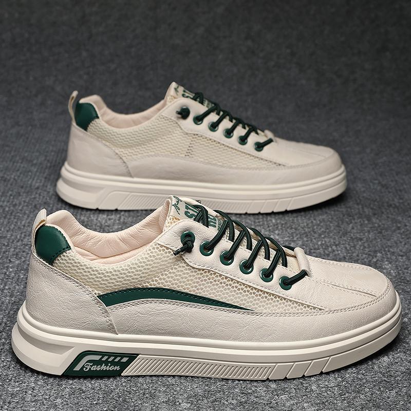 

New Men s Classic Summer Fashion Low Top Skateboarding Shoes Comfortable Soft Sole Sneakers 44 бежевий