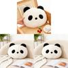 Süßes Panda-Plüschkissen für Sofa-Dekoration mit weichem Kunstfell für Wohnzimmer-Komfort