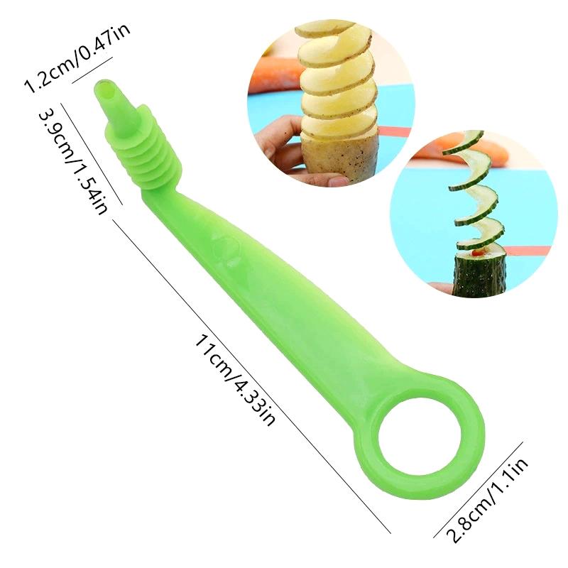 

Случайный Спирализатор для Чипсов Торнадо Спиральный Винт Чипсы Картофелерезка Ручная Спиральная Овощерезка Уличная Посуда