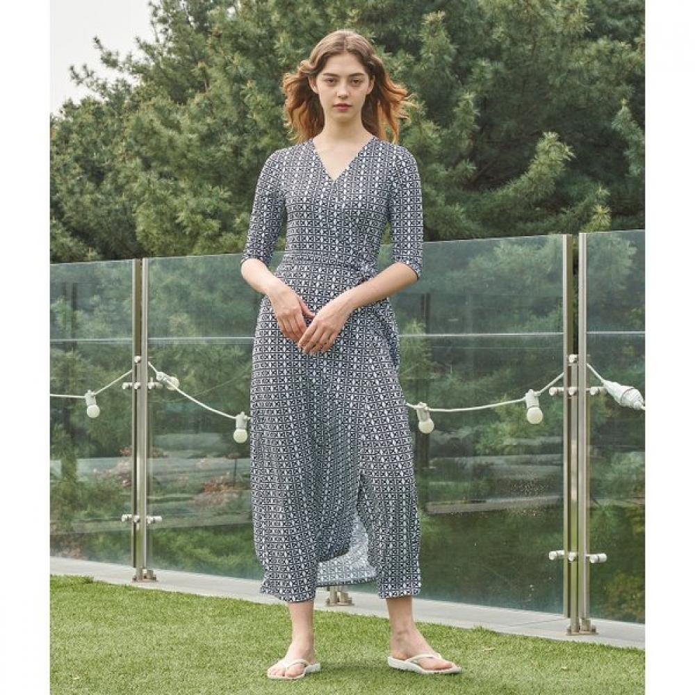 Lipbbam Creora Romona Maxi Long Wrap Dress 3 4 Sleeve Ldm10cn01