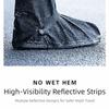 Foot Covers High Tube Rain Boots 42cm Tall Thick Shoe Cover Wear-Resistant Durable Rain Shoe Covers Outdoor Use