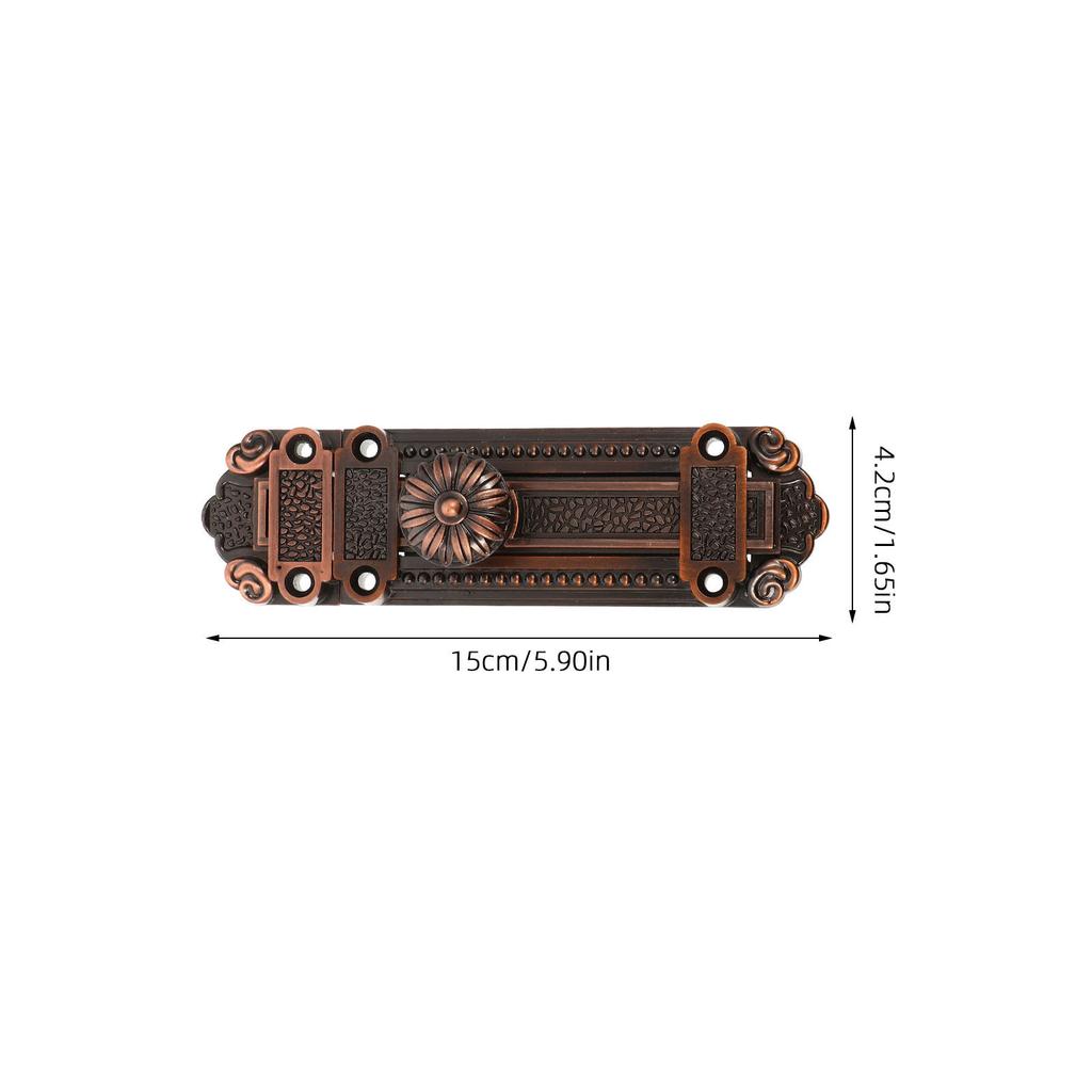 1Pcs Heavy Duty Zinc Alloy Door Latch Lock Vintage Style Sliding Bolt for Interior Exterior Security Privacy Safety Use