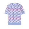 New FILA Knitwear Women's Blue Star Flower Blue F11W424404FLB