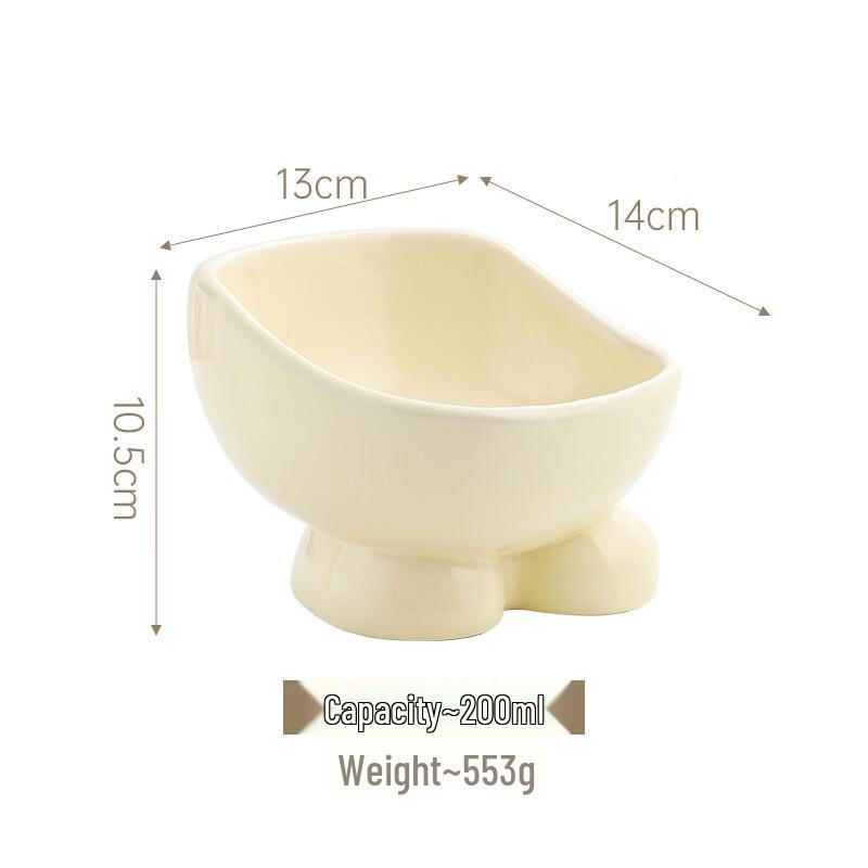 

RuHan Elevated Ceramic Pet Bowl - Paw Print