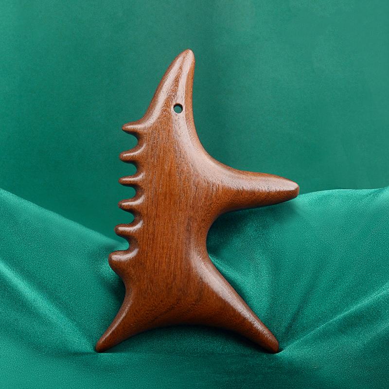 Golden Silk Sandalwood Trigger Point Massage Gua Sha Tools Professional Lymphatic Drainage Tools Therapy Massage Tools For Foot