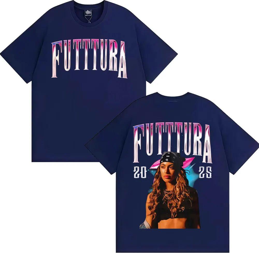 Fashion Hip Hop T Shirts Summer Tops Singer TINI STOESSEL La Triple T Futtura 2026 Tour Tshirt Men Women Clothing Cotton Tshirt